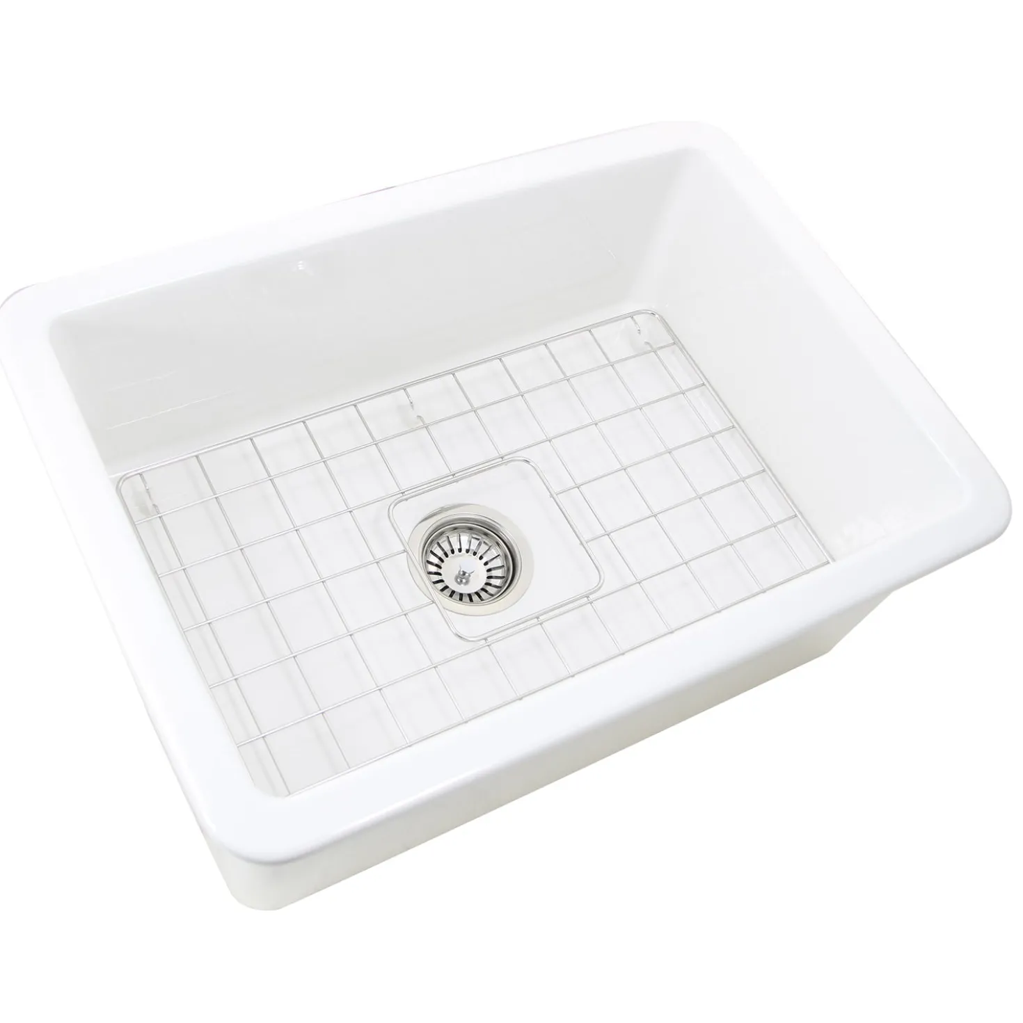 Nantucket Sinks 27" Undermount Fireclay Kitchen Sink Wellfleet-2719W