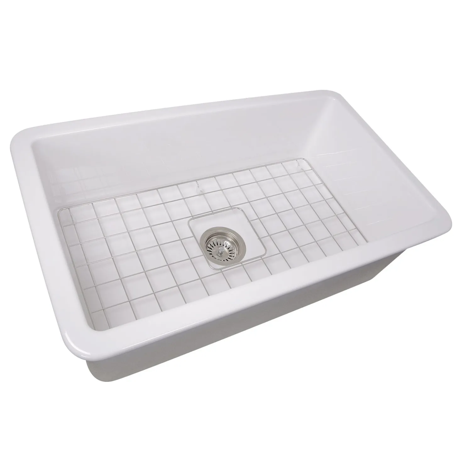 Nantucket Sinks 32" Undermount Fireclay Kitchen Sink Wellfleet-3218W