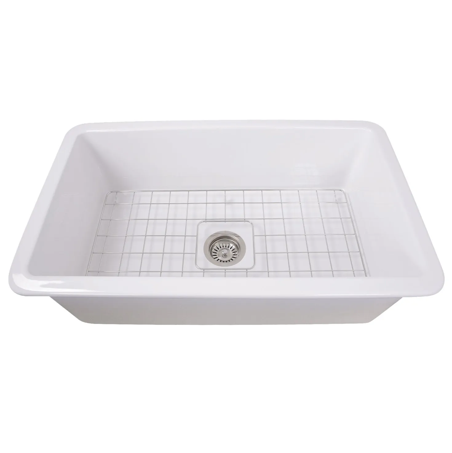 Nantucket Sinks 32" Undermount Fireclay Kitchen Sink Wellfleet-3218W