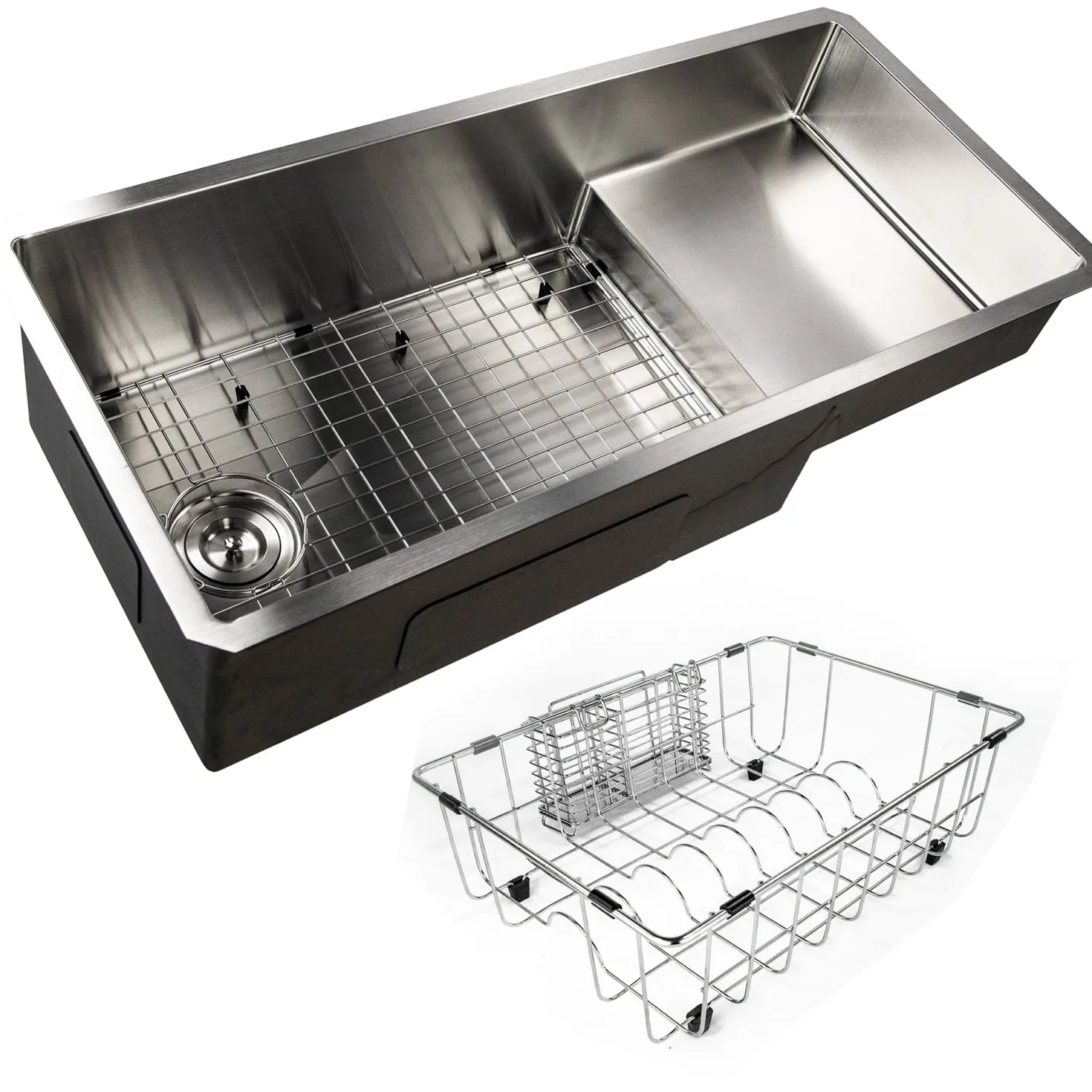 Nantucket Sinks 39" Undermount Kitchen Sink with Raised Platform
