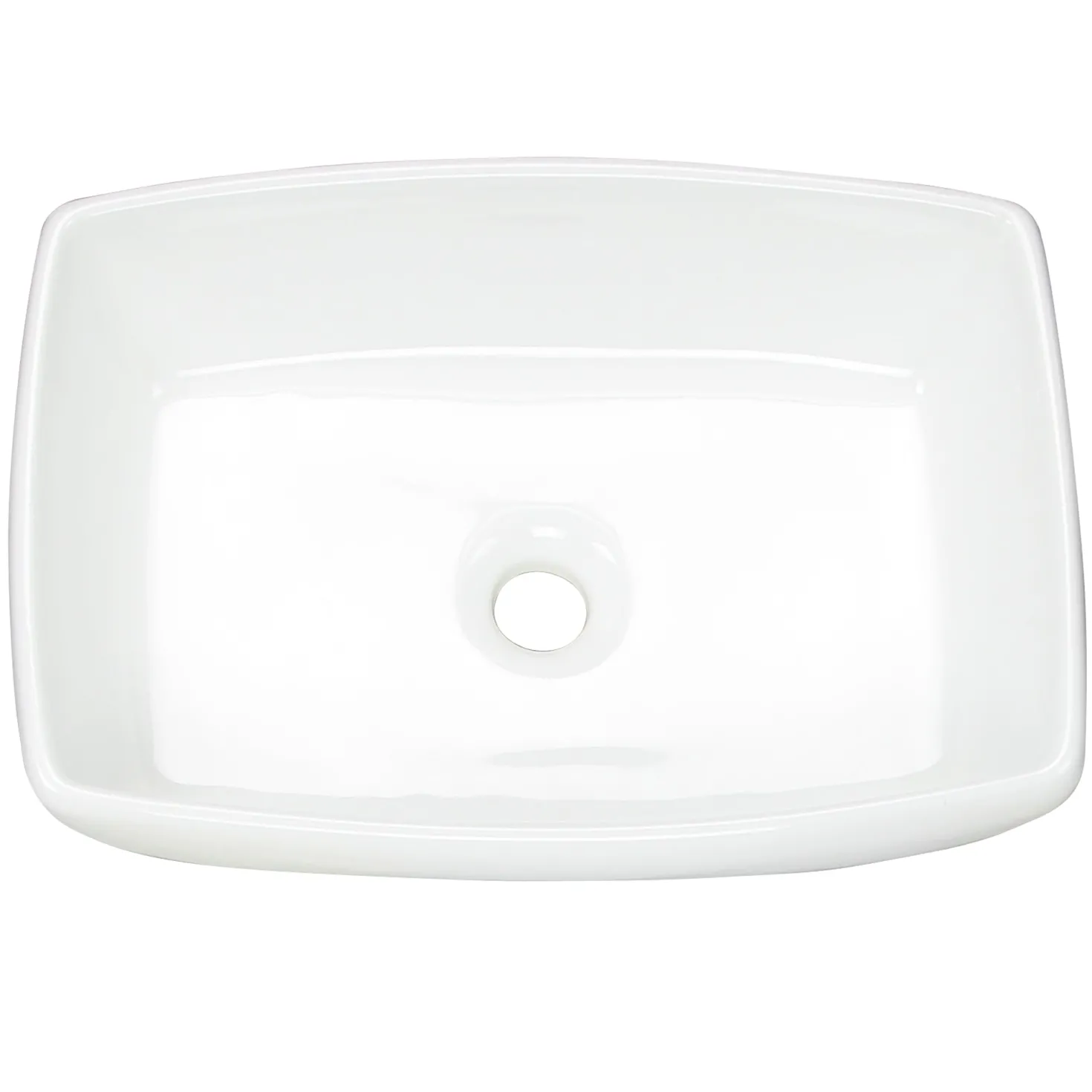 Nantucket Sinks White Rectangular Vessel Sink NSV1913