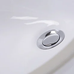 Nantucket Sinks 17 x 14 Glazed Bottom Undermount Oval Ceramic Sink in White