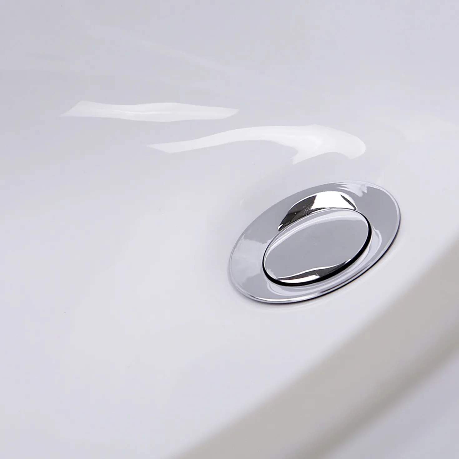 Nantucket Sinks 17 x 14 Glazed Bottom Undermount Oval Ceramic Sink in White