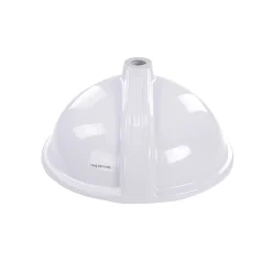 Nantucket Sinks 15 x 12 Glazed Bottom Undermount Oval Ceramic Sink in White