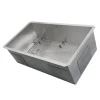 Nantucket Sinks ZR3218-OSD - 32" Pro Series Large Rectangle Single Bowl Undermount Small Radius Stainless Steel Kitchen Sink, Offset Drain
