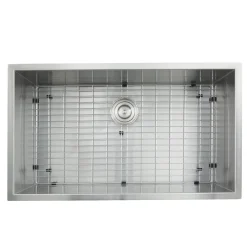 Nantucket Sinks ZR3219-16 - 32" Pro Series Large Rectangle Single Bowl Undermount Zero Radius Stainless Steel Kitchen Sink