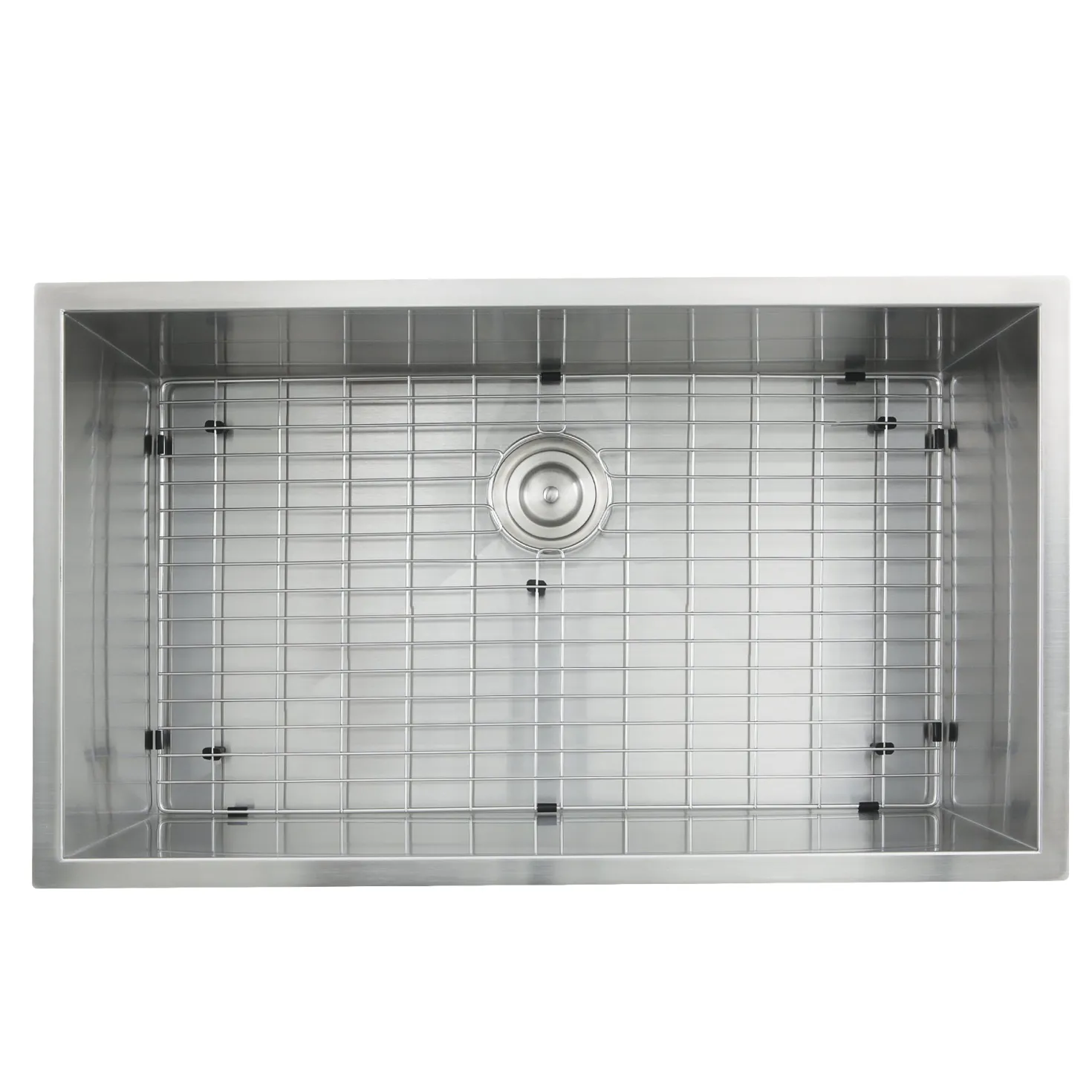 Nantucket Sinks ZR3219-16 - 32" Pro Series Large Rectangle Single Bowl Undermount Zero Radius Stainless Steel Kitchen Sink