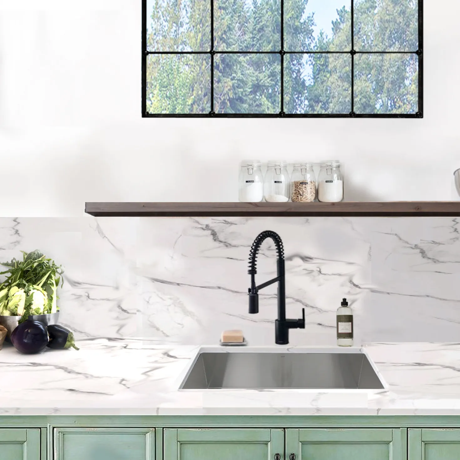 Nantucket Sinks ZR2818-16 - 28" Pro Series Large Rectangle Single Bowl Undermount Zero Radius Stainless Steel Kitchen Sink