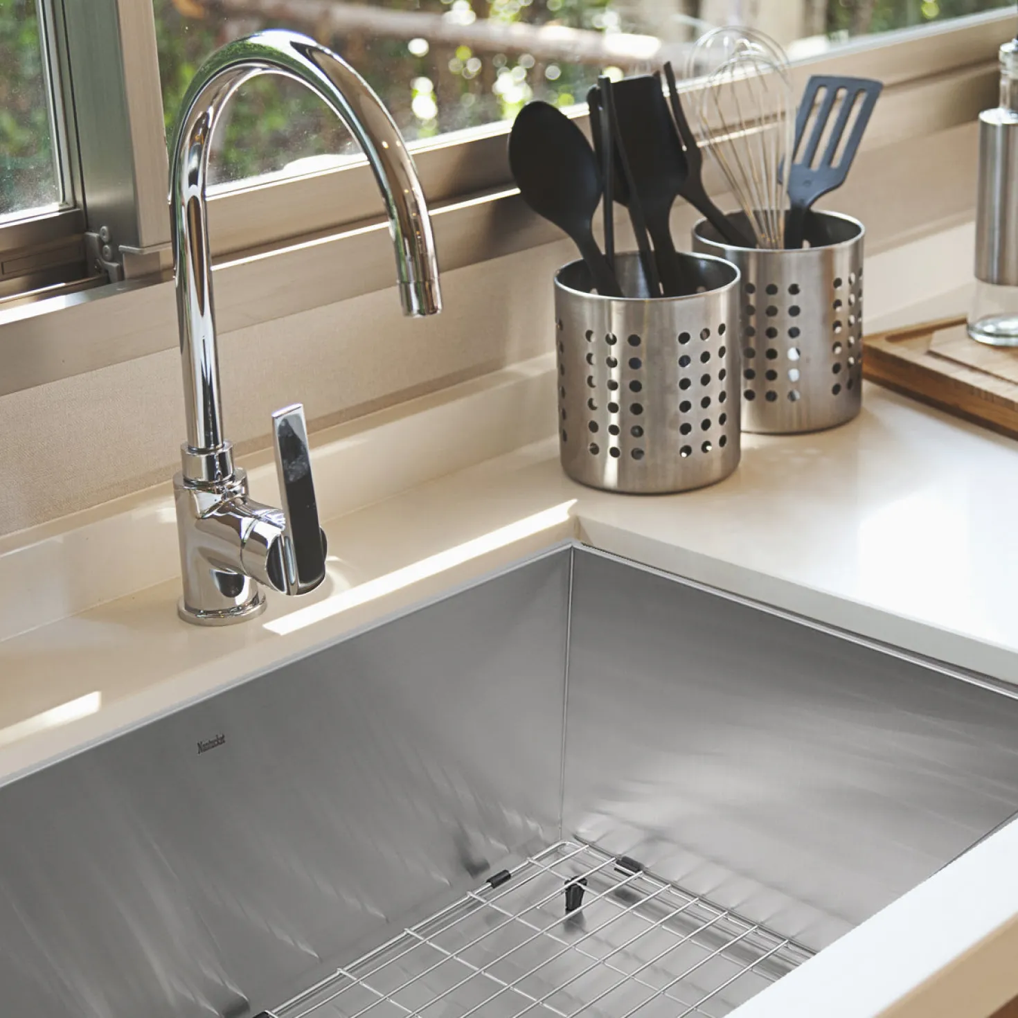 Nantucket Sinks ZR2818-16 - 28" Pro Series Large Rectangle Single Bowl Undermount Zero Radius Stainless Steel Kitchen Sink