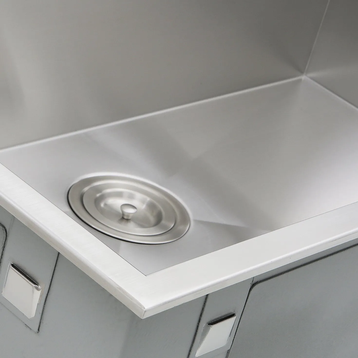 Nantucket Sinks ZR3322-S-16 - 33" Large Rectangle Single Bowl Zero Radius Stainless Steel Drop in Kitchen Sink, 16 Gauge -1 Hole