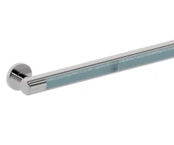 16" Polished Chrome Grab Bar with Glass