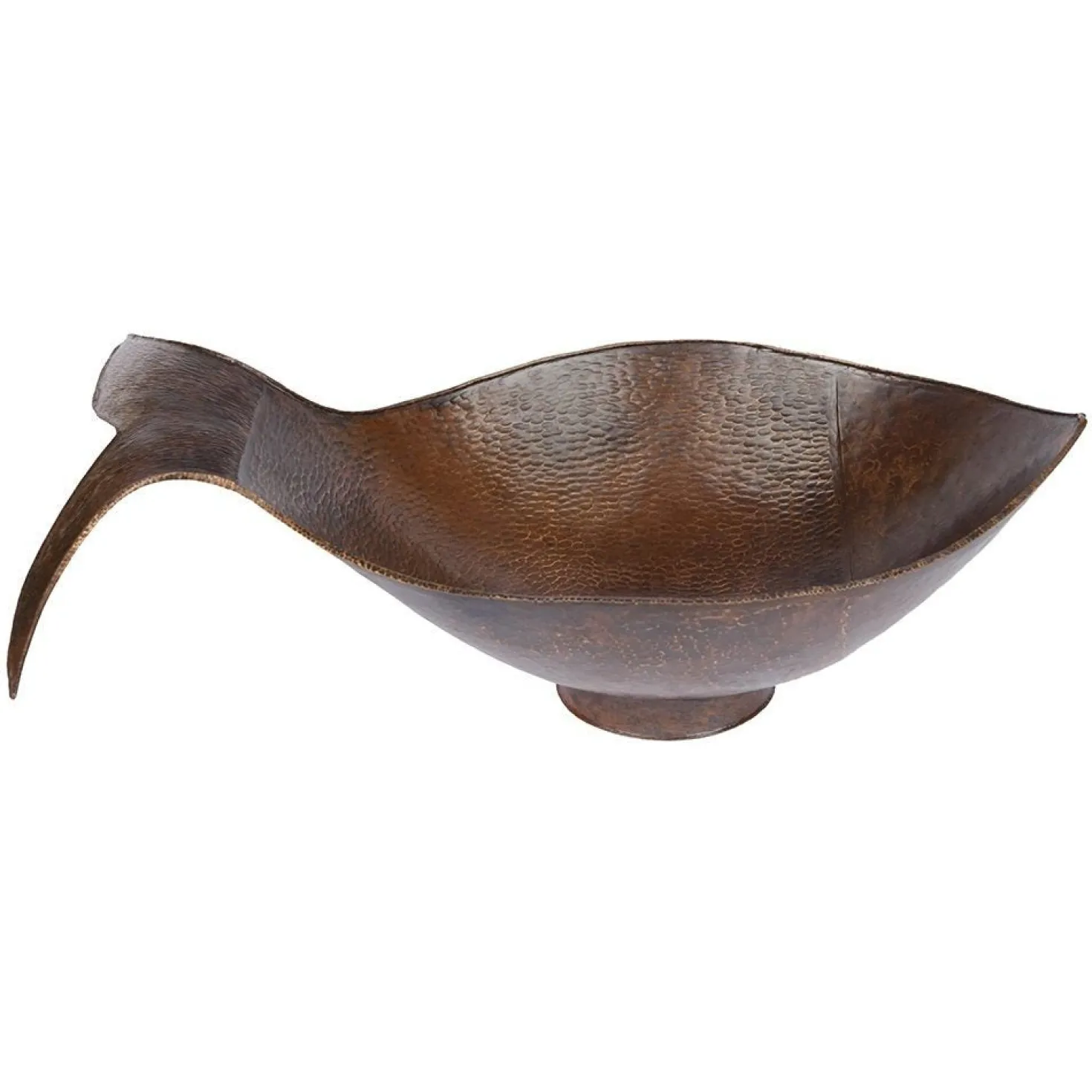 Premier Copper Products Fish Vessel Hammered Copper Sink