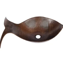 Premier Copper Products Fish Vessel Hammered Copper Sink