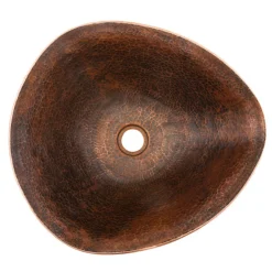 Premier Copper Products Free Form Hand Forged Old World Copper Vessel Sink