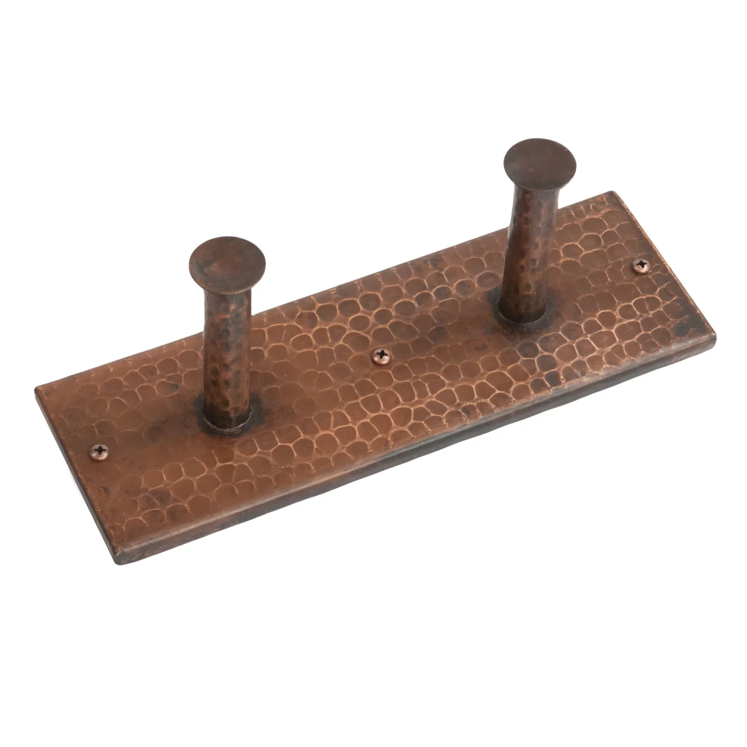 Premier Copper Products Hand Hammered Copper Double Robe/Towel Hook