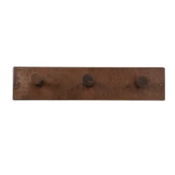 Premier Copper Products Hand Hammered Copper Triple Robe/Towel Hook