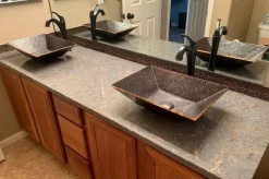 Premier Copper Products Modern Rectangle Hand Forged Old World Copper Vessel Sink
