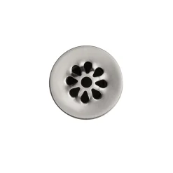 Premier Copper Products 1.5" Non-Overflow Grid Bathroom Sink Drain - Brushed Nickel
