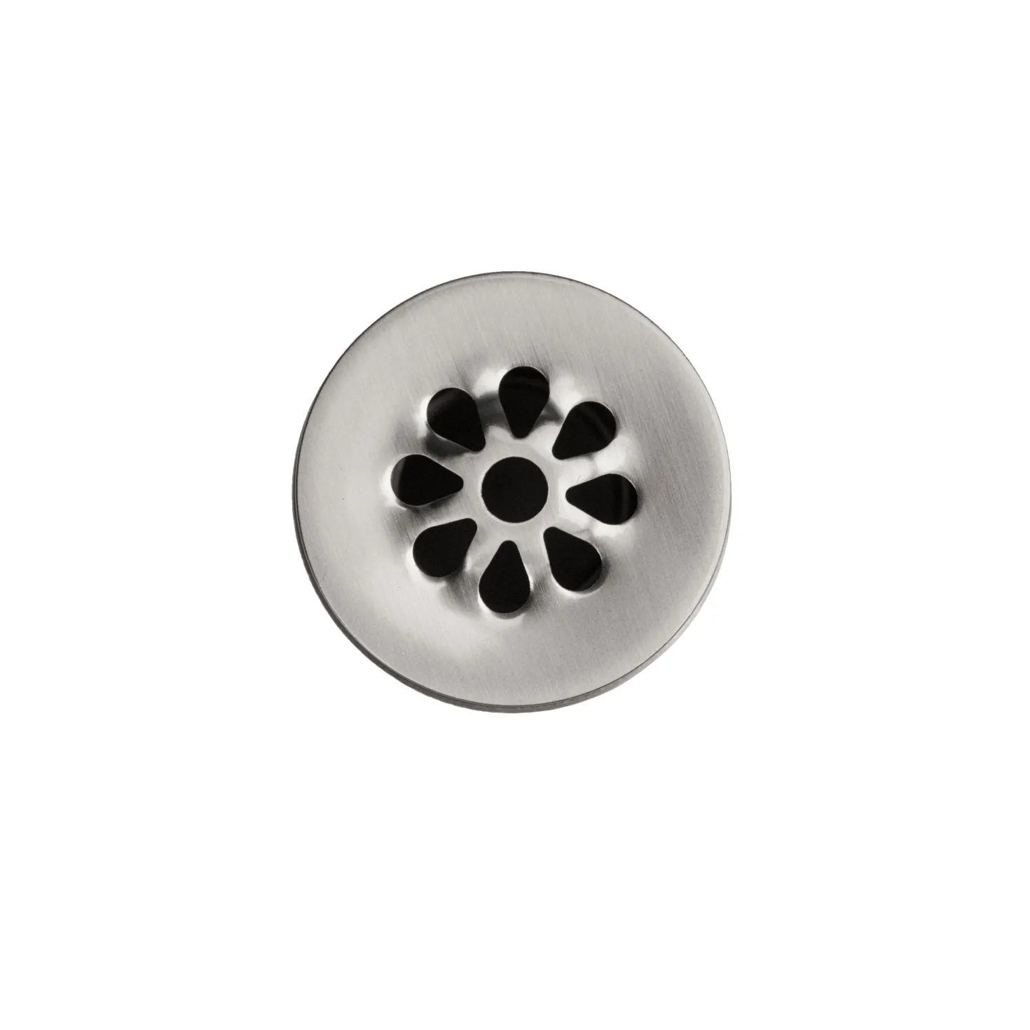 Premier Copper Products 1.5" Non-Overflow Grid Bathroom Sink Drain - Brushed Nickel