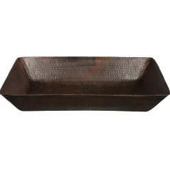 Premier Copper Products 20" Rectangle Vessel Hammered Copper Sink