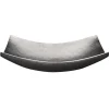 Premier Copper Products 18" Rectangle Modern Slope Hammered Copper Sink in Nickel