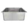 Premier Copper Products 20" Rectangle Hammered Copper Kitchen/Bar/Prep Single Basin Sink in Nickel
