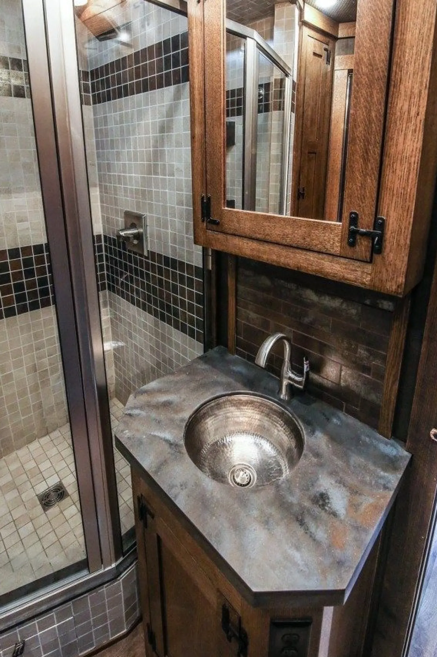 Premier Copper Products 14" Round Hammered Copper Bar Sink in Nickel with 2" Drain Size