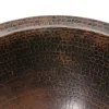 Premier Copper Products 14" Round Under Counter Hammered Copper Sink