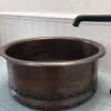 Premier Copper Products 15" Round Vessel Tub Hammered Copper Sink