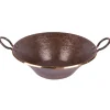 Premier Copper Products Round Hand Forged Old World Miners Pan Copper Vessel Sink
