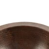 Premier Copper Products 12" Small Round Under Counter Hammered Copper Sink