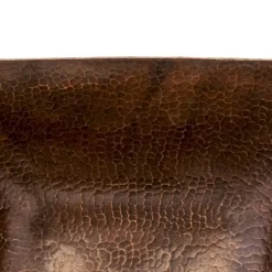 Premier Copper Products 14" Square Vessel Hammered Copper Sink