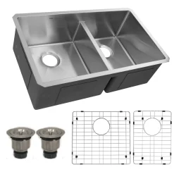 32" Pro Series 60/40 Stainless Steel Kitchen Sink