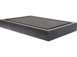 Rectangular Infinity Pool Sink in Honed Pietra Grey Marble