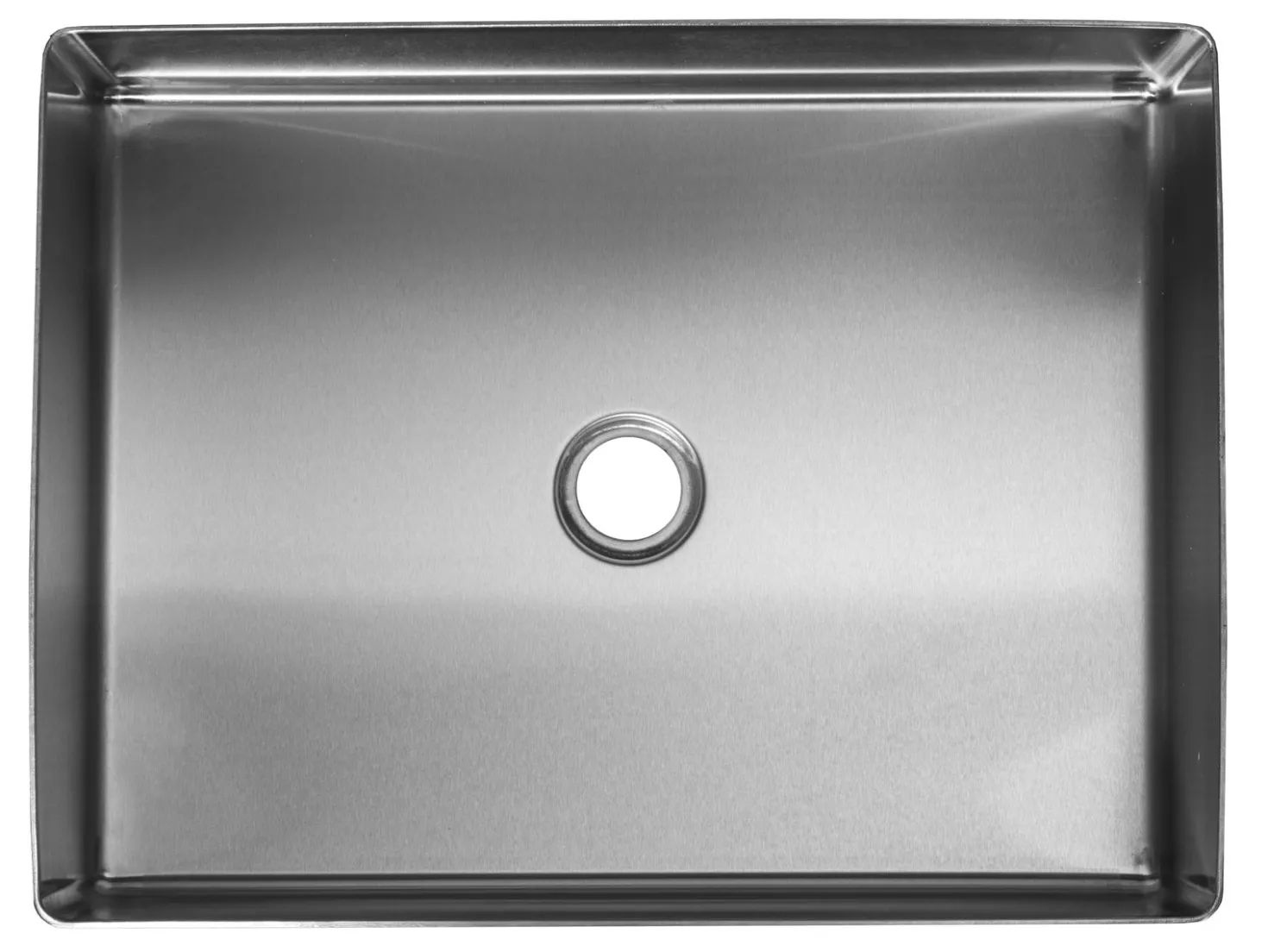 Rectangular 19" x 14 1/2" Stainless Steel Bathroom Vessel Sink with Drain in Silver