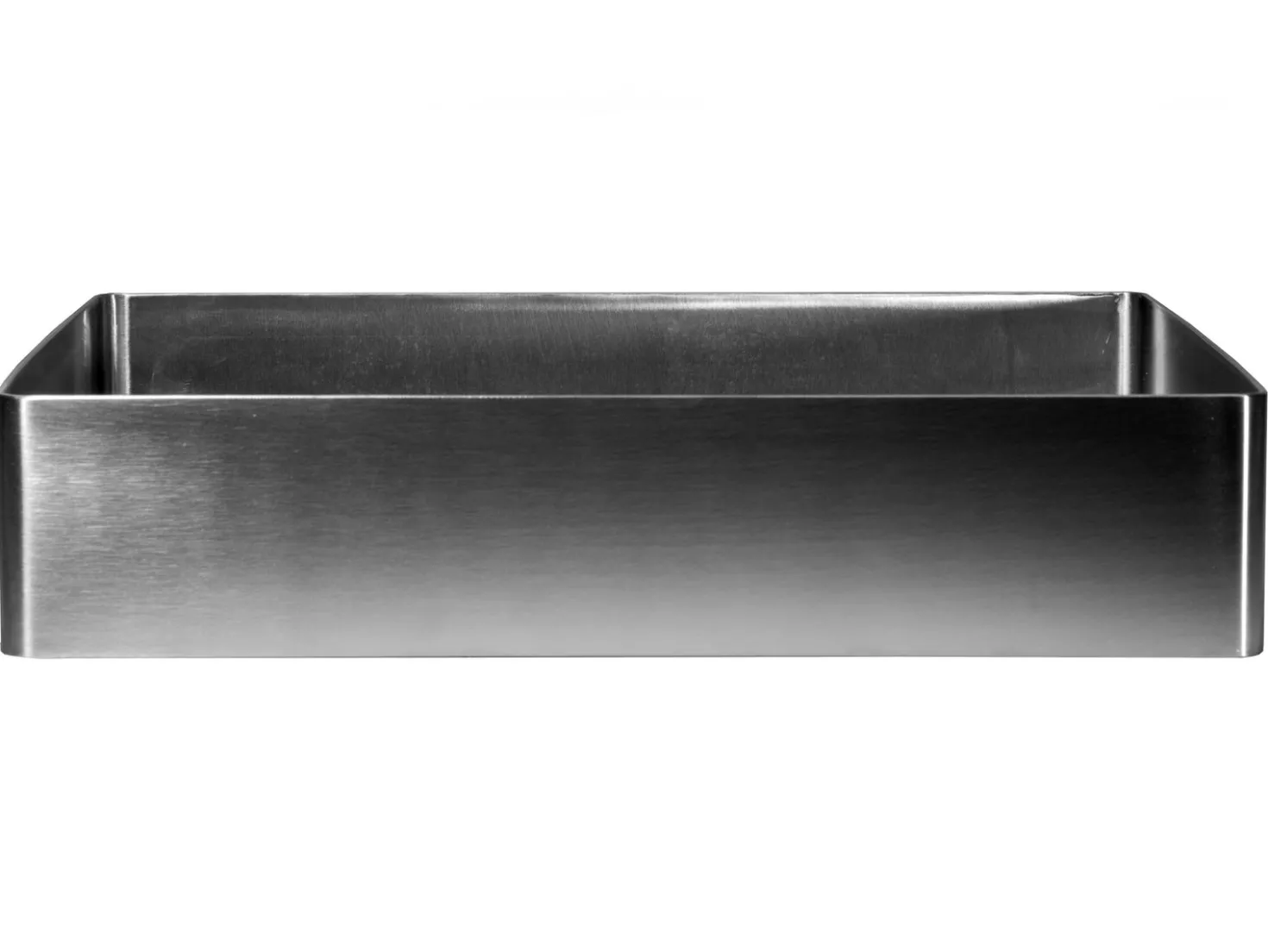 Rectangular 19" x 14 1/2" Stainless Steel Bathroom Vessel Sink with Drain in Silver
