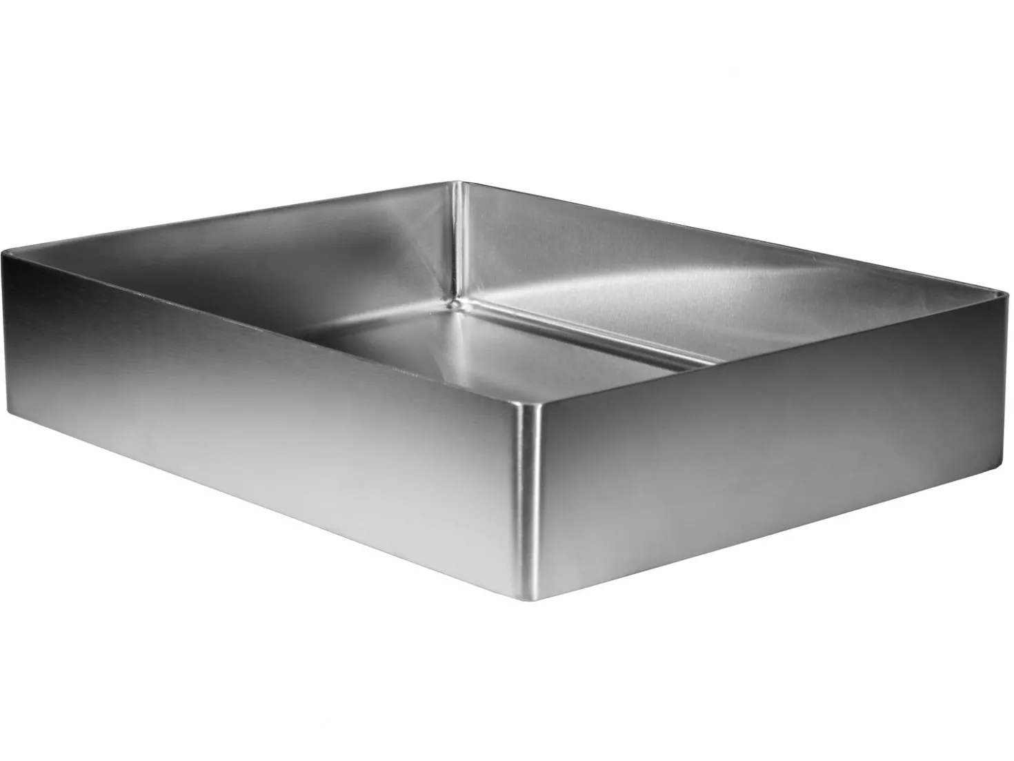 Rectangular 19" x 14 1/2" Stainless Steel Bathroom Vessel Sink with Drain in Silver