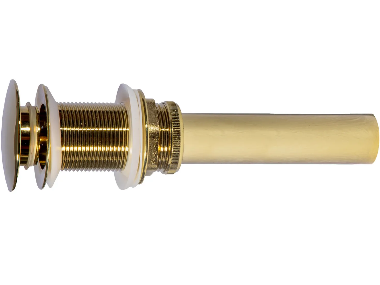 Rectangular 20" x 16" Stainless Steel Undermount Bathroom Sink with Drain in Gold