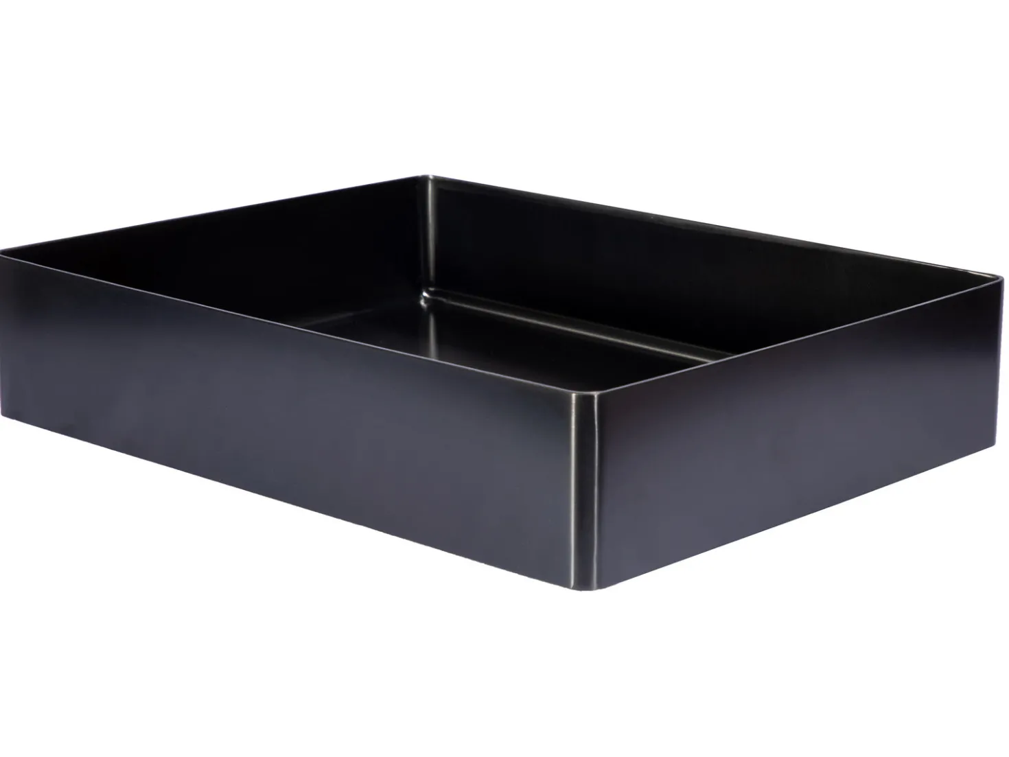 Rectangular 19 x 14 1/2" Stainless Steel Bathroom Vessel Sink with Drain in Black