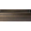 Rectangular 18 3/4" x 15 3/4" Thick Rim Stainless Steel Bathroom Vessel Sink with Drain in Antique Gold