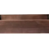 Rectangular 18 3/4" x 15 3/4" Thick Rim Stainless Steel Bathroom Vessel Sink with Drain in Bronze