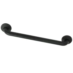 Restoration 18" Brass Decorative Grab Bar in Matte Black