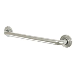 Restoration 18" Brass Decorative Grab Bar in Polished Nickel