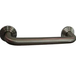 Restoration 12" Brass Decorative Grab Bar in Brushed Nickel