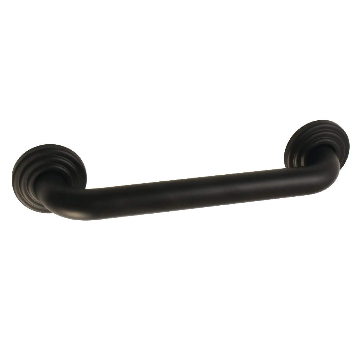 Restoration 12" Brass Decorative Grab Bar in Matte Black