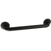 Restoration 16" Brass Decorative Grab Bar in Matte Black