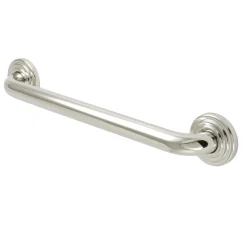 Restoration 16" Brass Decorative Grab Bar in Polished Nickel