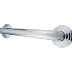 Restoration 24" Brass Decorative Grab Bar in Polished Chrome
