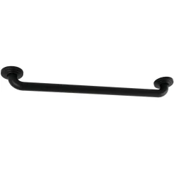 Restoration 24" Brass Decorative Grab Bar in Matte Black
