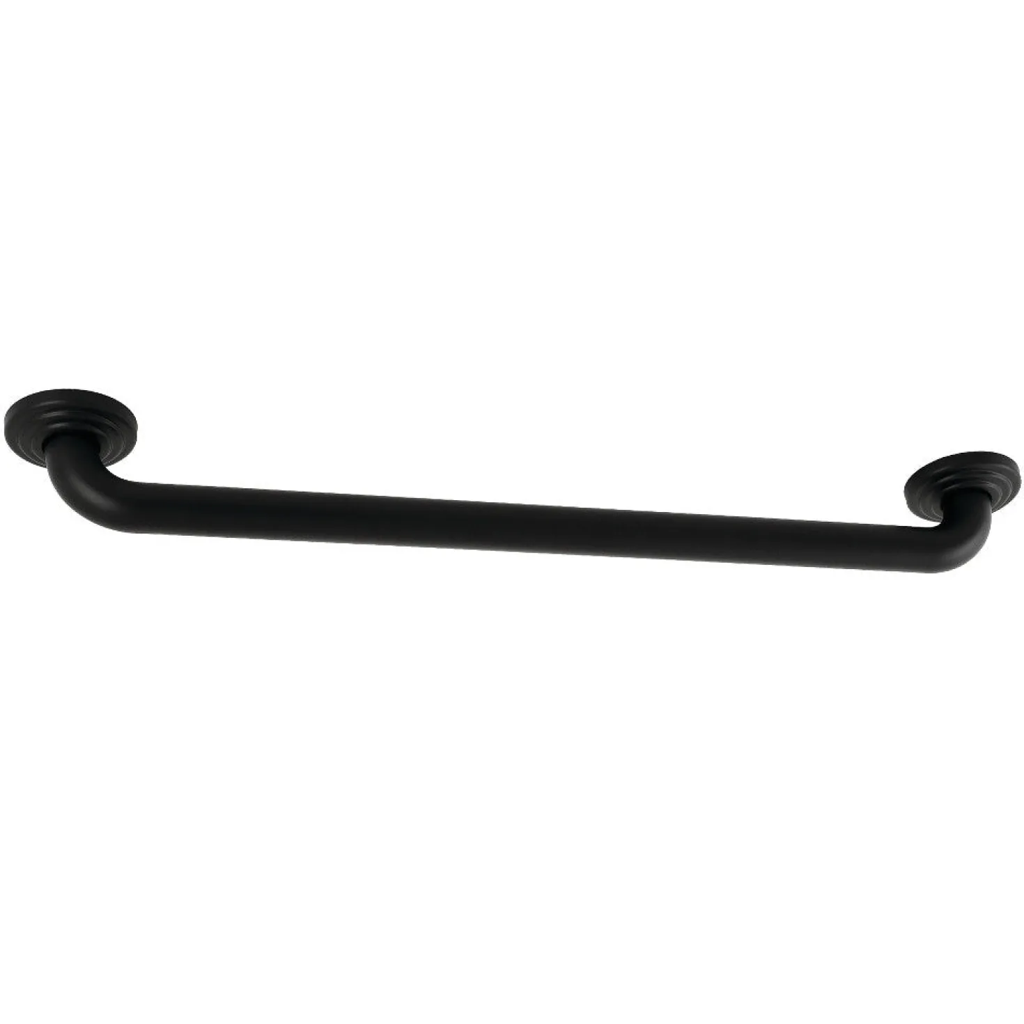 Restoration 24" Brass Decorative Grab Bar in Matte Black